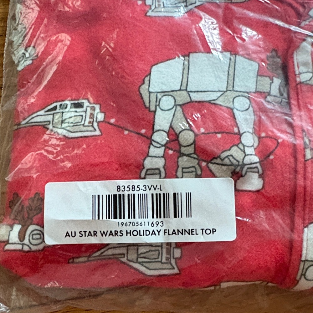 Hanna Andersson Red AT-AT Print Pajama Top - Picture 3 of 5